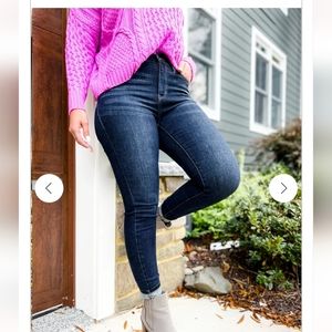 Judy Blue Everyday Wear 3.0 Hi Rise Dark wash high waist hand sanding - 18W